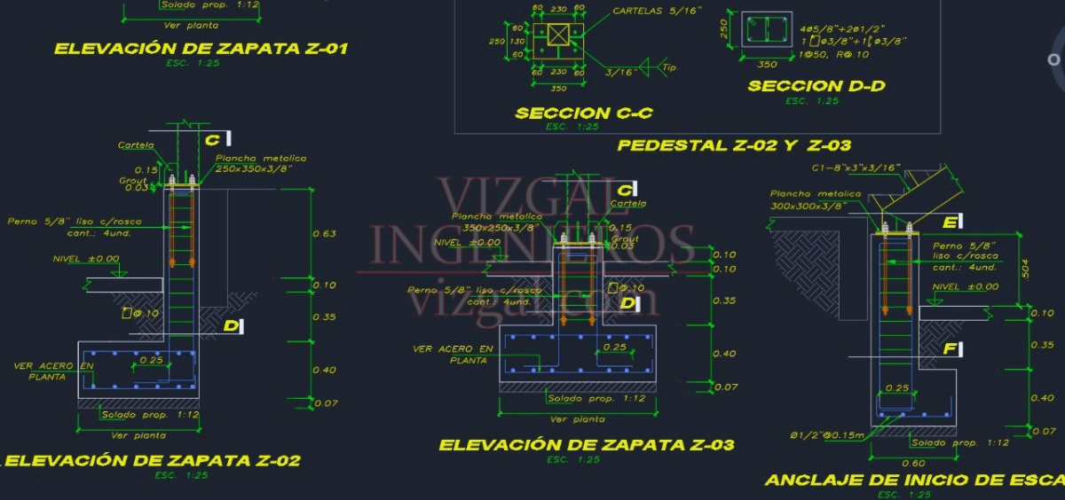 plano de zapata